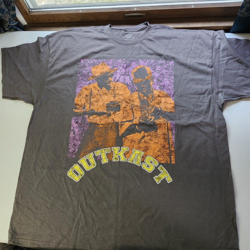 XXL OutKast Vintage Style Hip Hop Rap Graphic T-Shirt Artist Merch NWOT